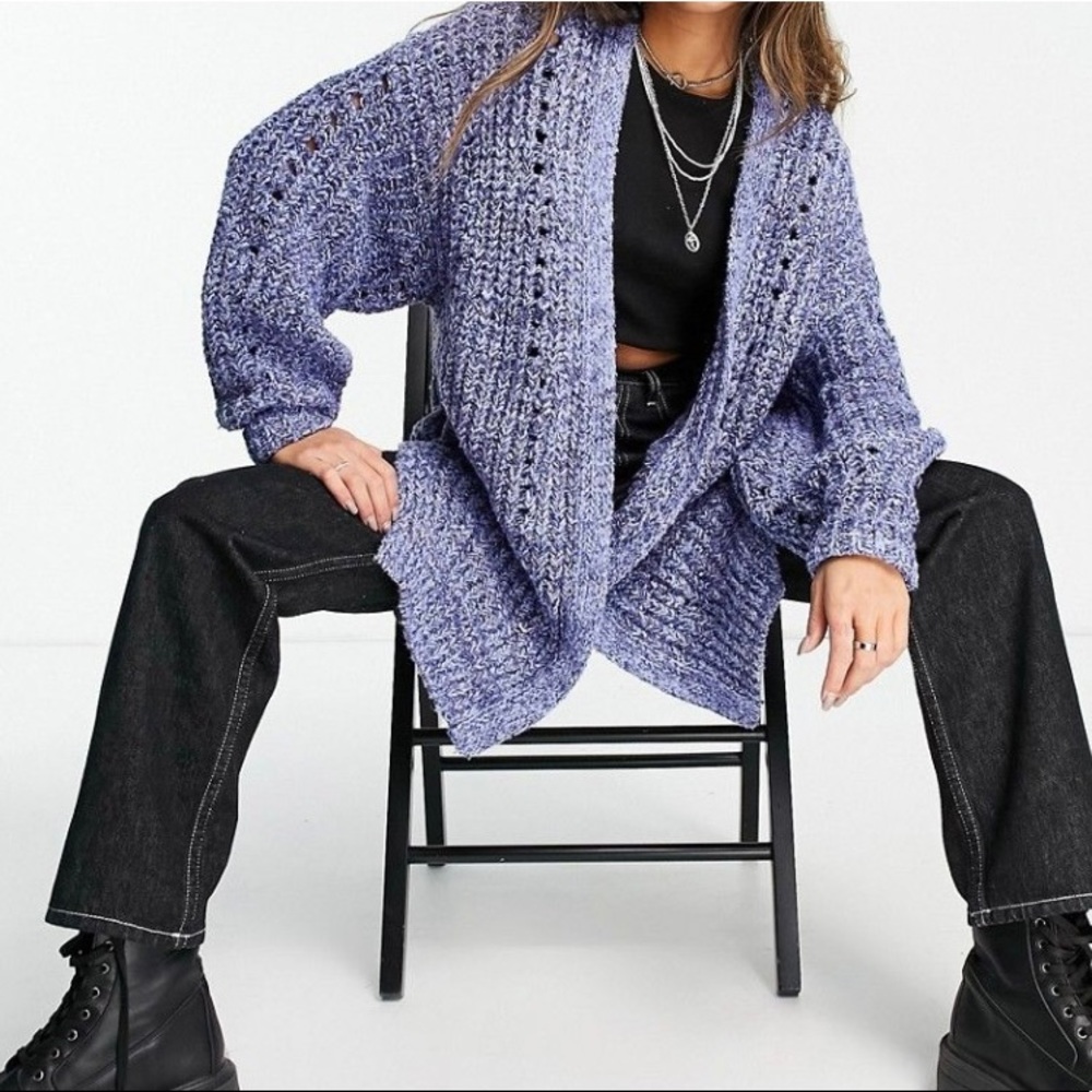 Free People Blue Shades cardigan size XS NWT